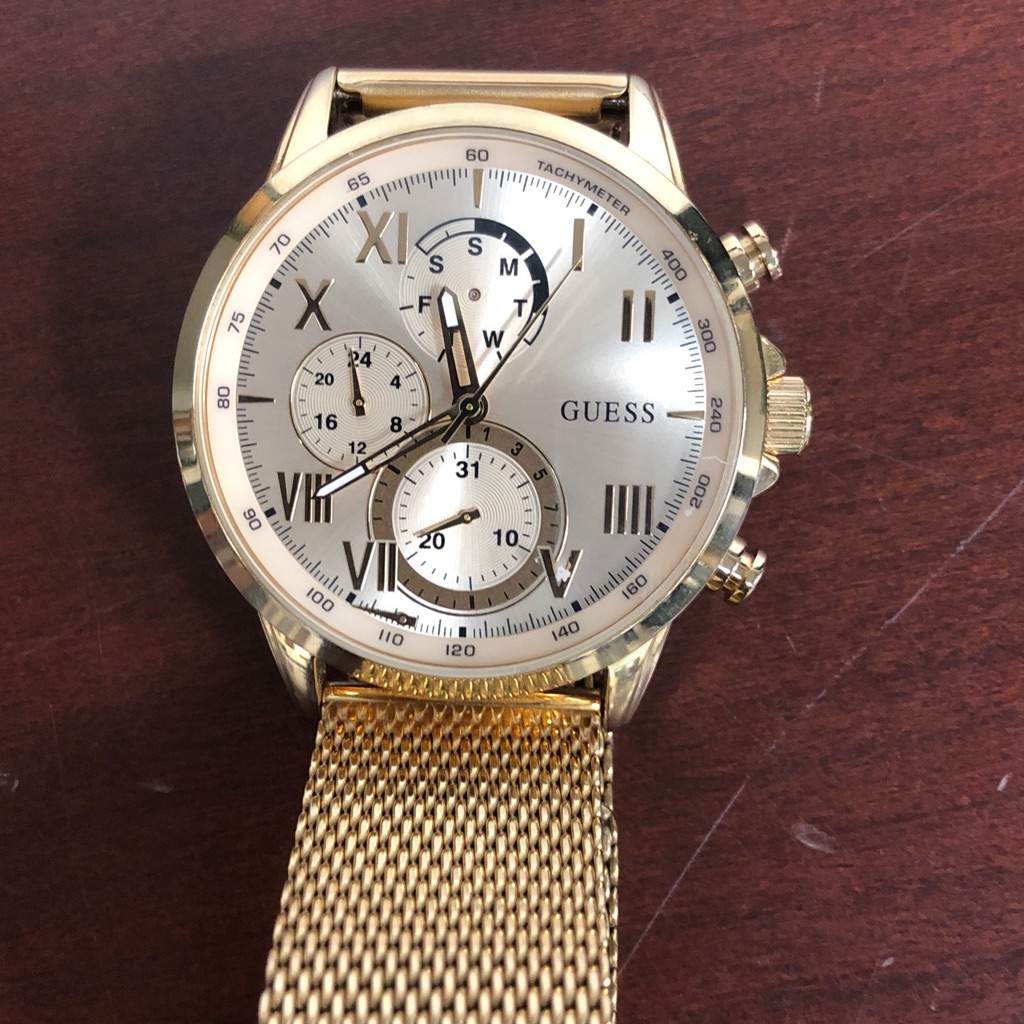 Guess Gold Chronograph Watch